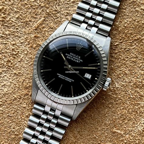 rolex 16030 black dial|rolex datejust 1603 vs 16030.